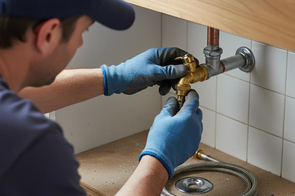 Shutoff valve and fitting work during Emergency Plumbing in Chewelah